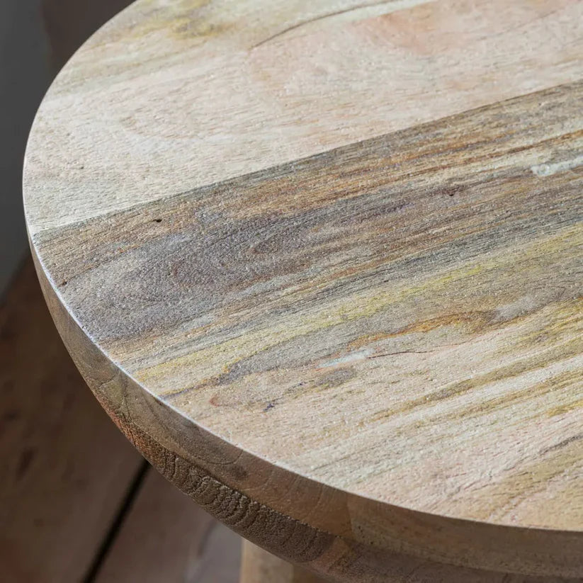 natural finish bedside