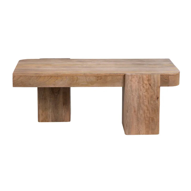natural finish center table
