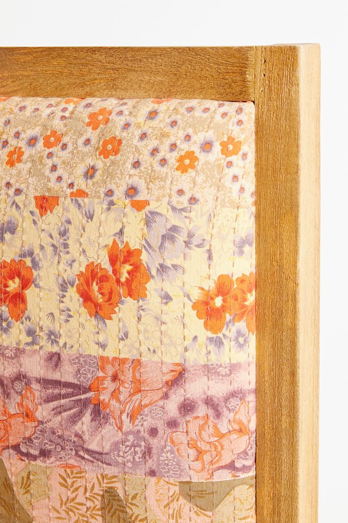  natural finish kantha queen bed