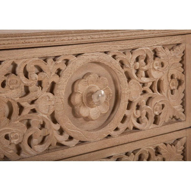natural finish nightstand