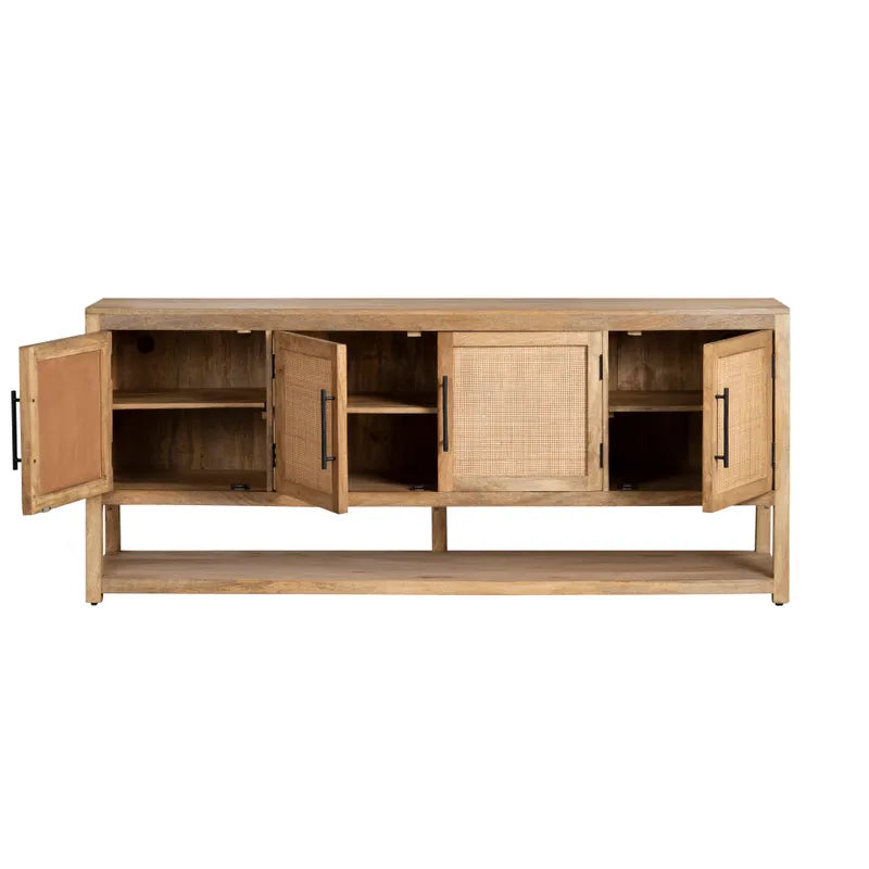 natural mango wood sideboard