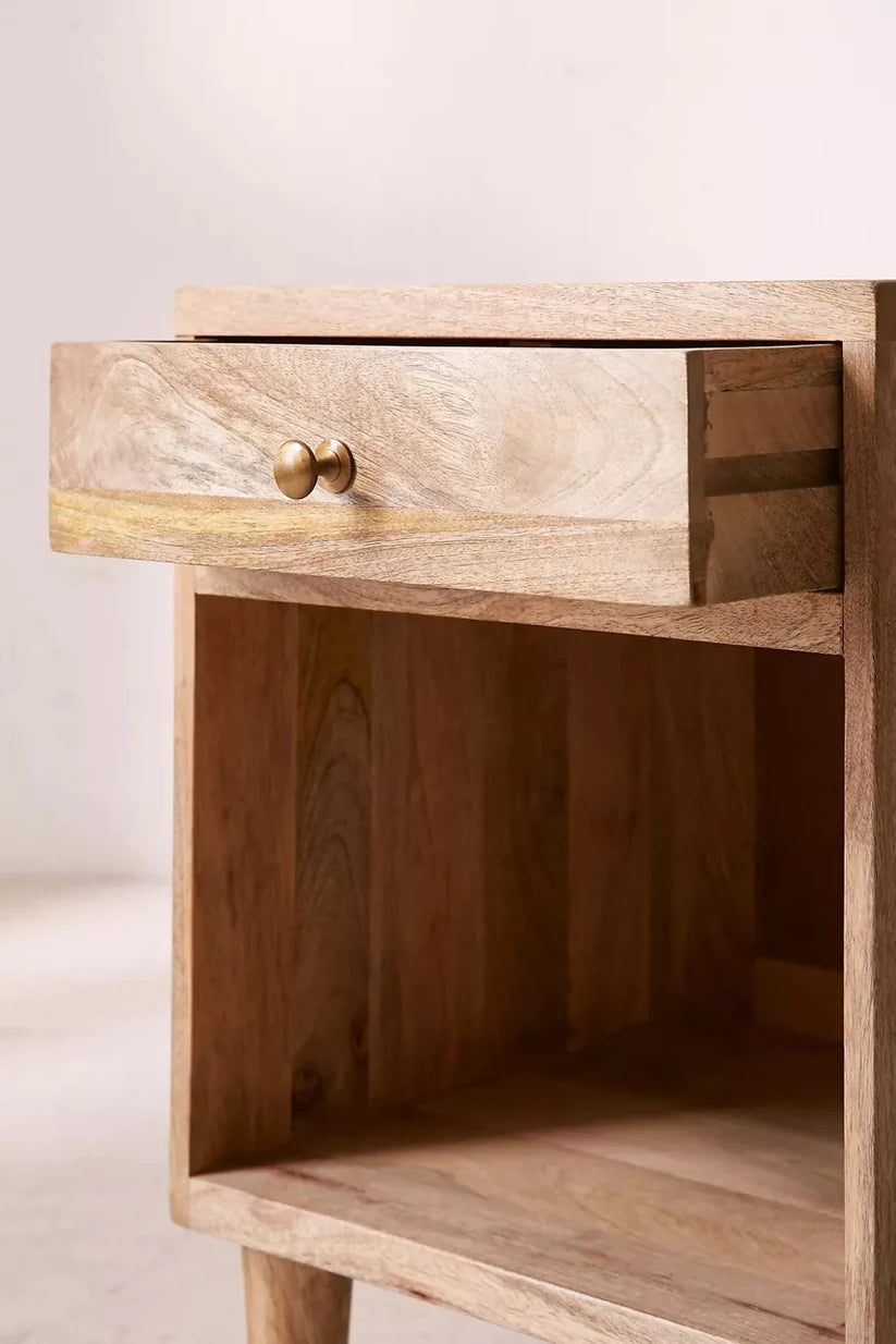  natural walnut bedside 