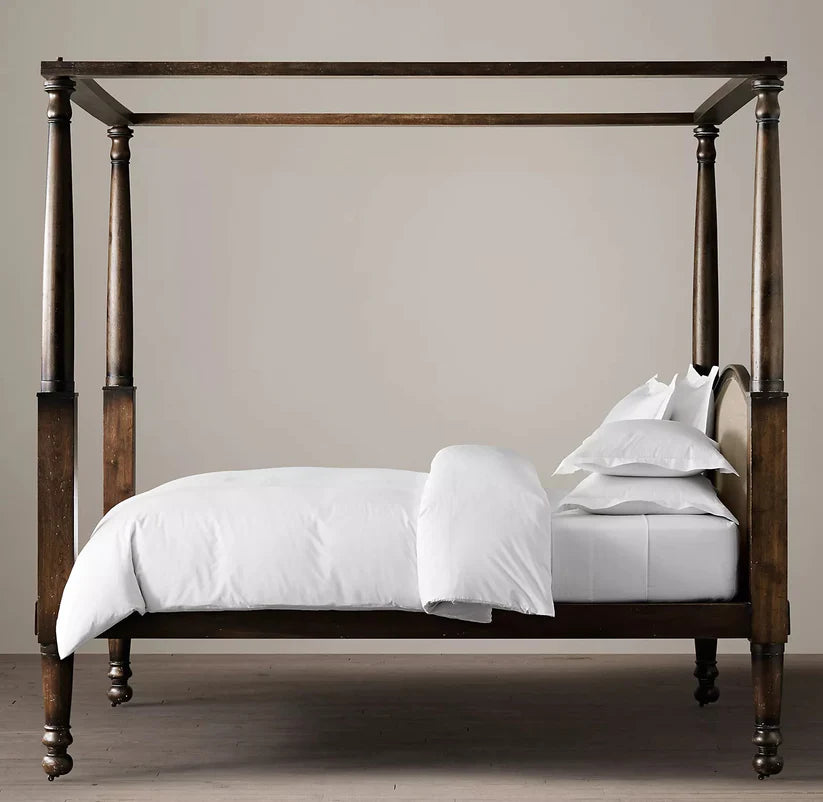  natural walnut poster bed