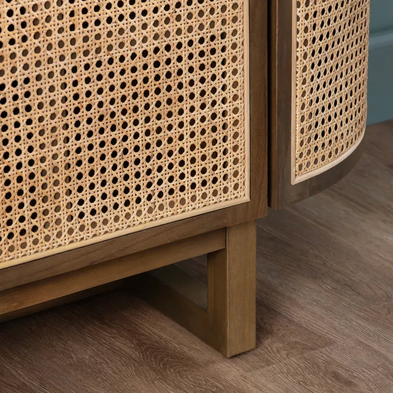 natural weave sideboard