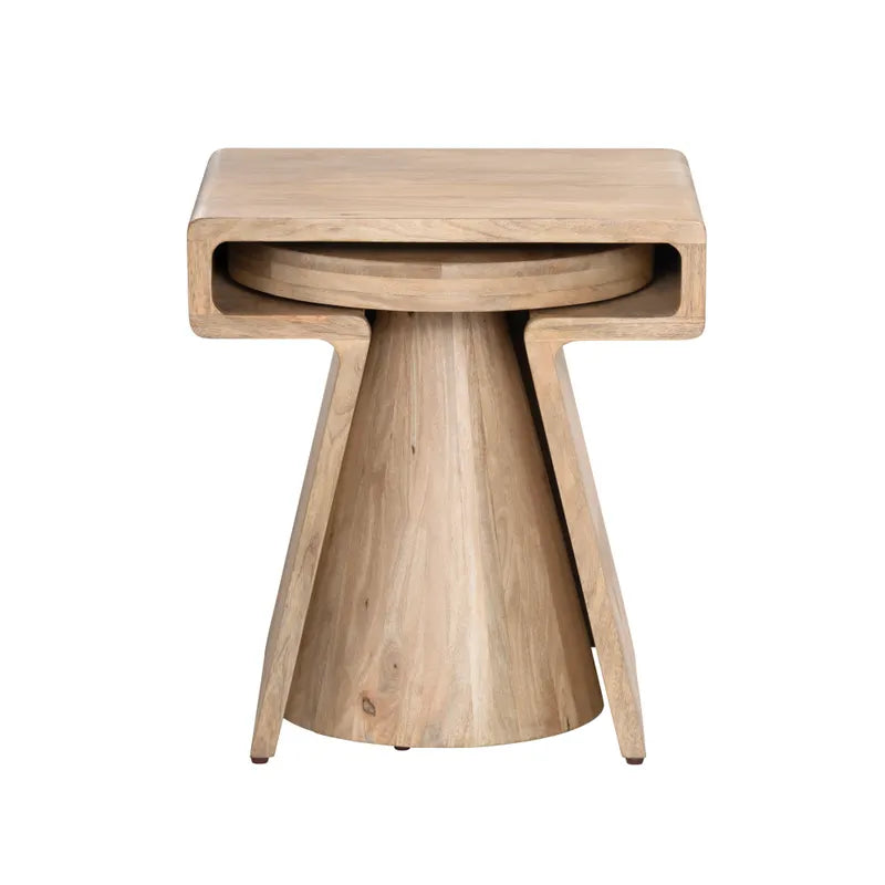 nesting tables mango wood