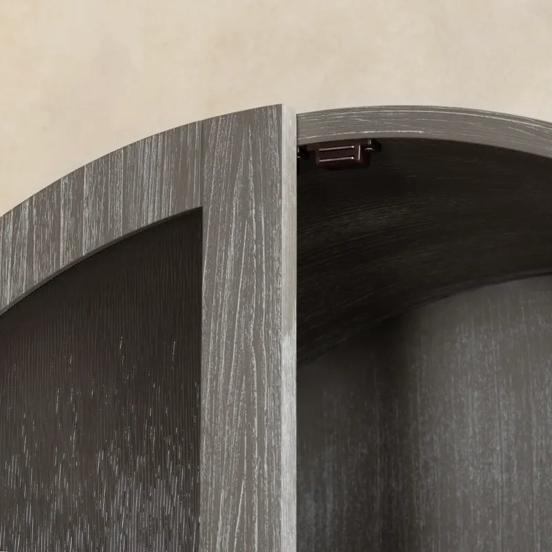 nickel hardware cabinet