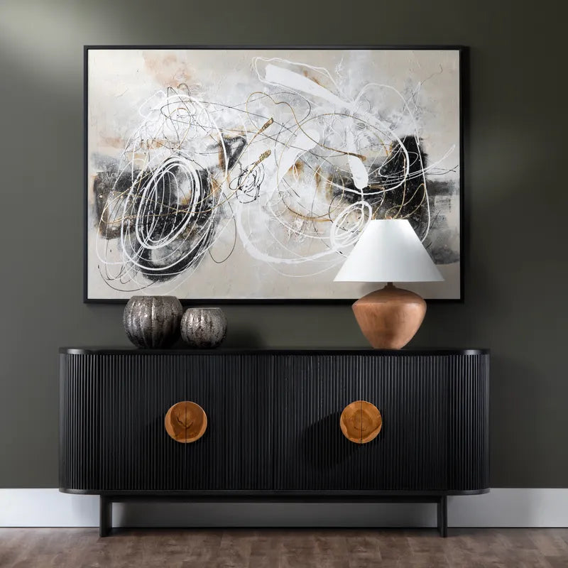 obsidian 4 door sideboard