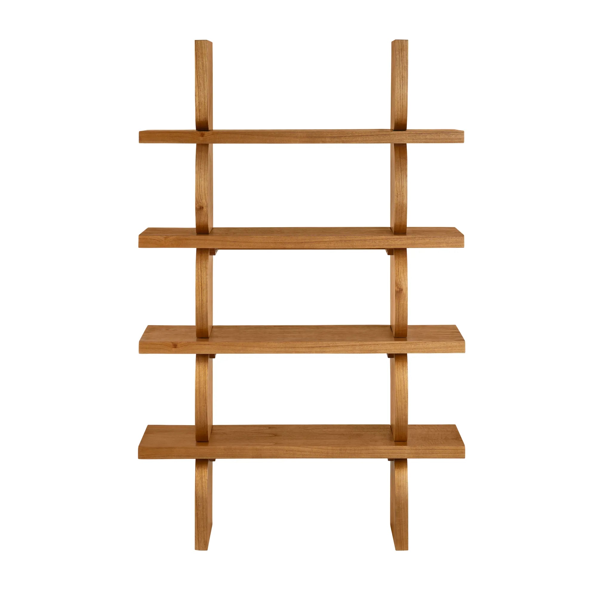 open shelving unit shelf
