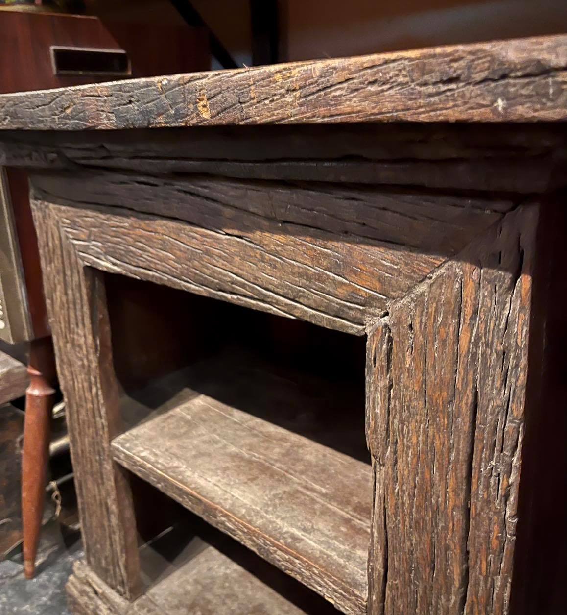 open storage cabinet