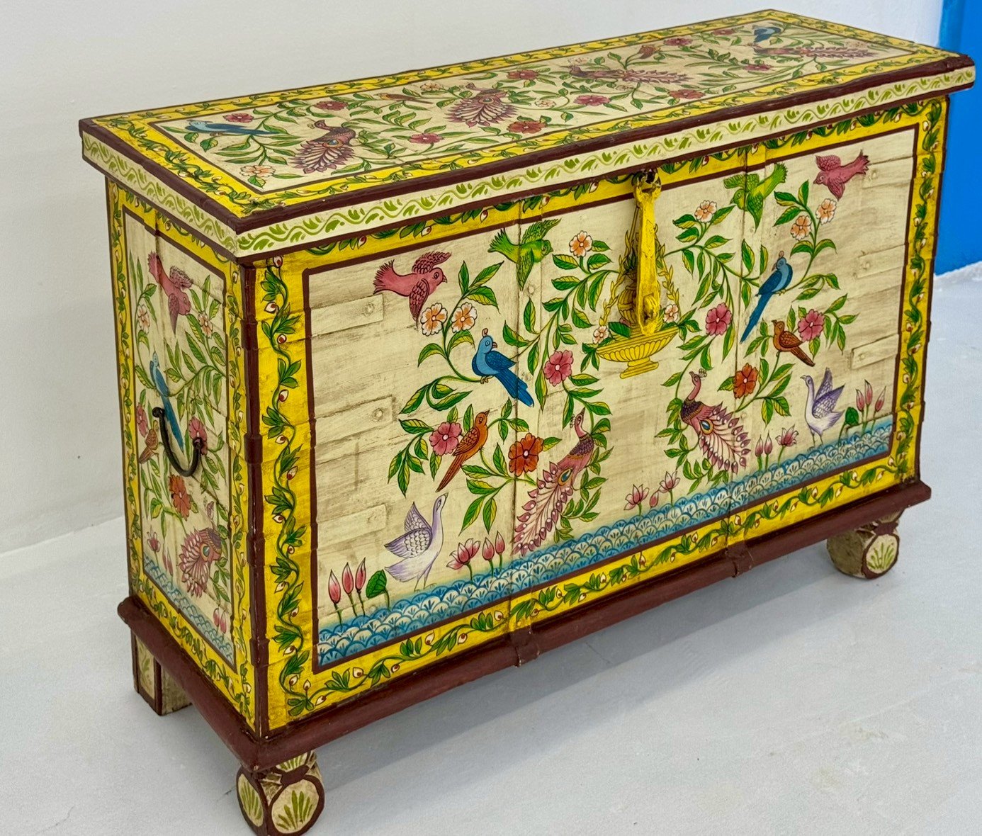 painted storage chest