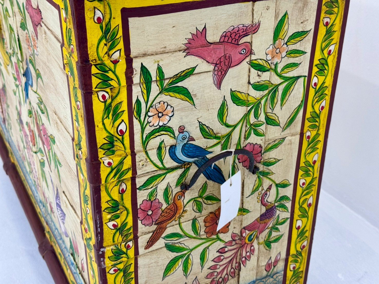painted wooden trunk