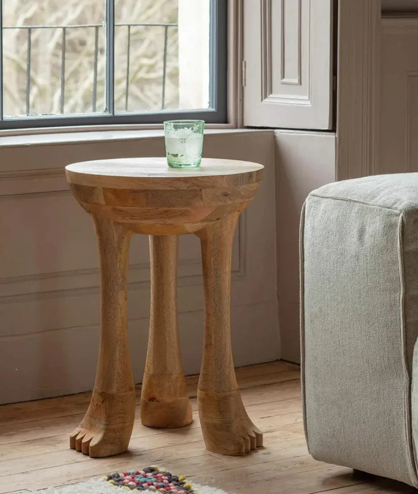 paw feet side table