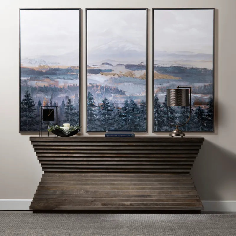 pedestal console table