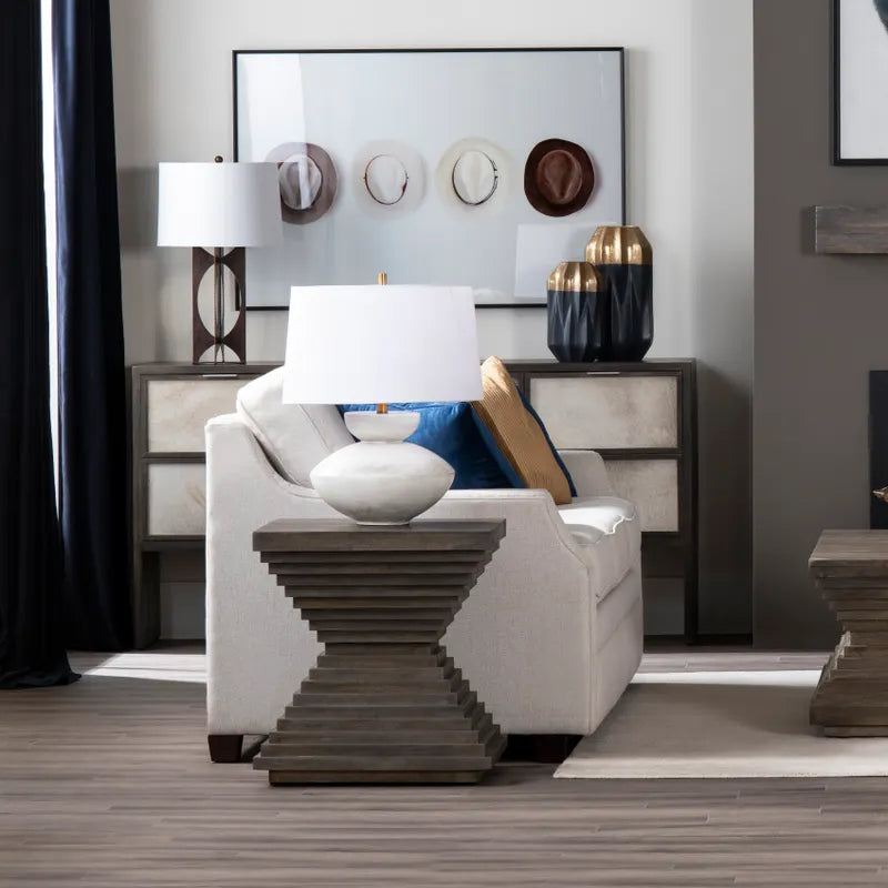  pedestal end table