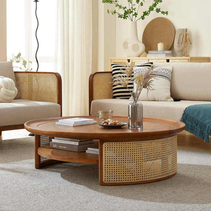 premium rattan center table
