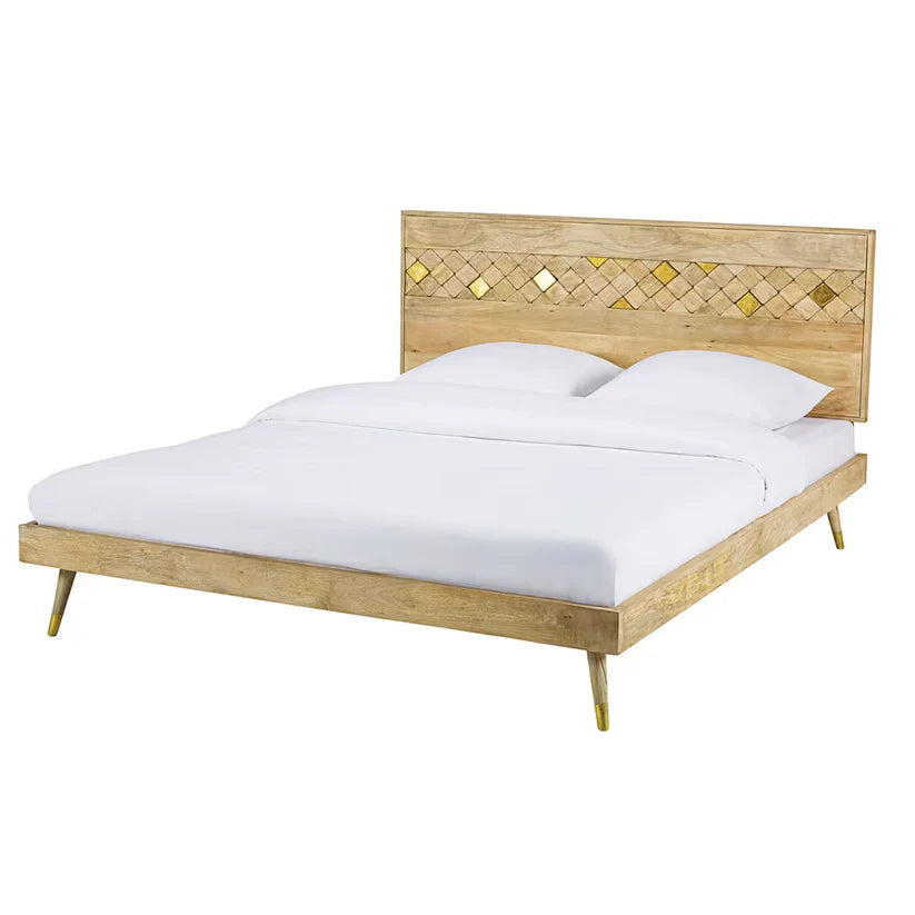 queen mango wood bed