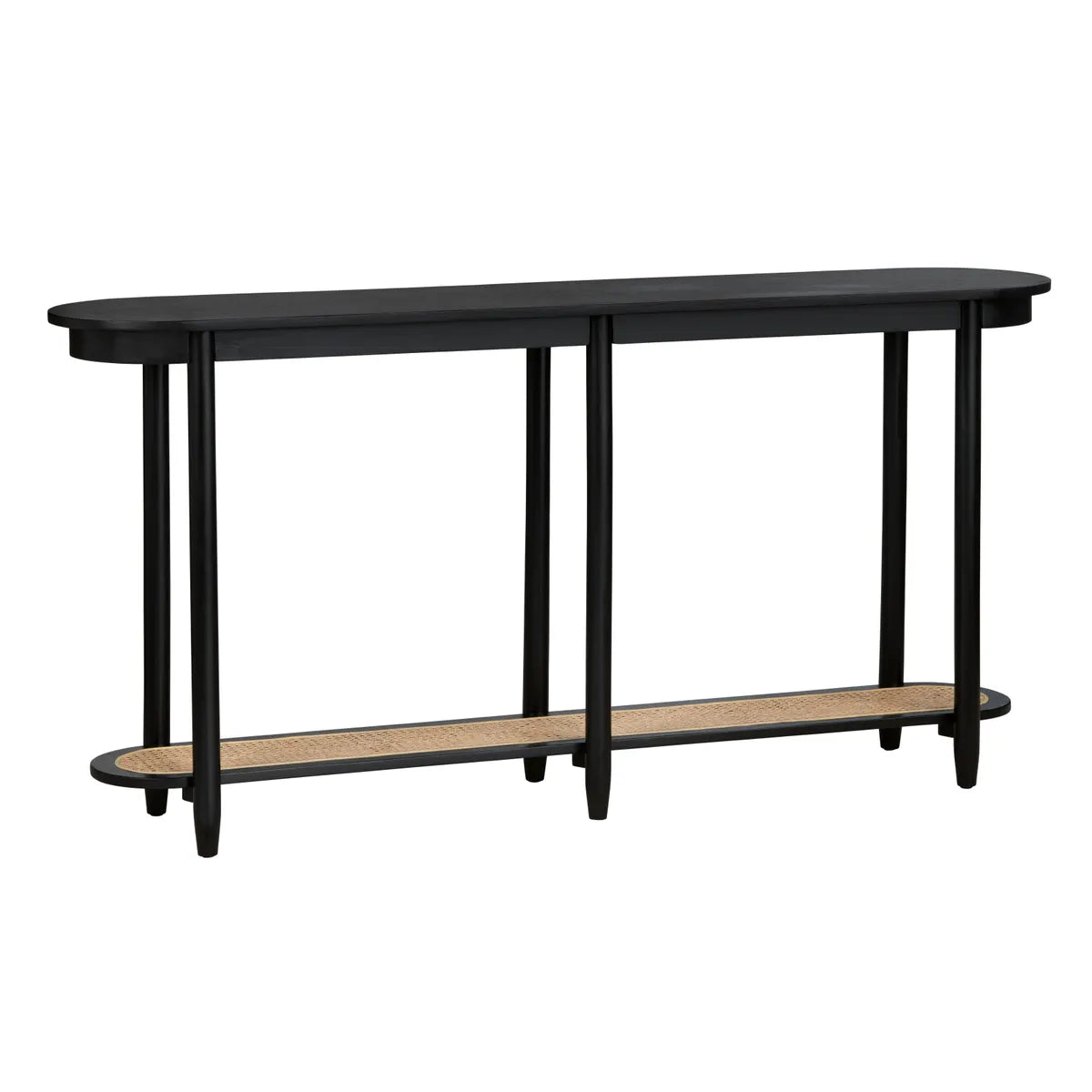 rattan console table