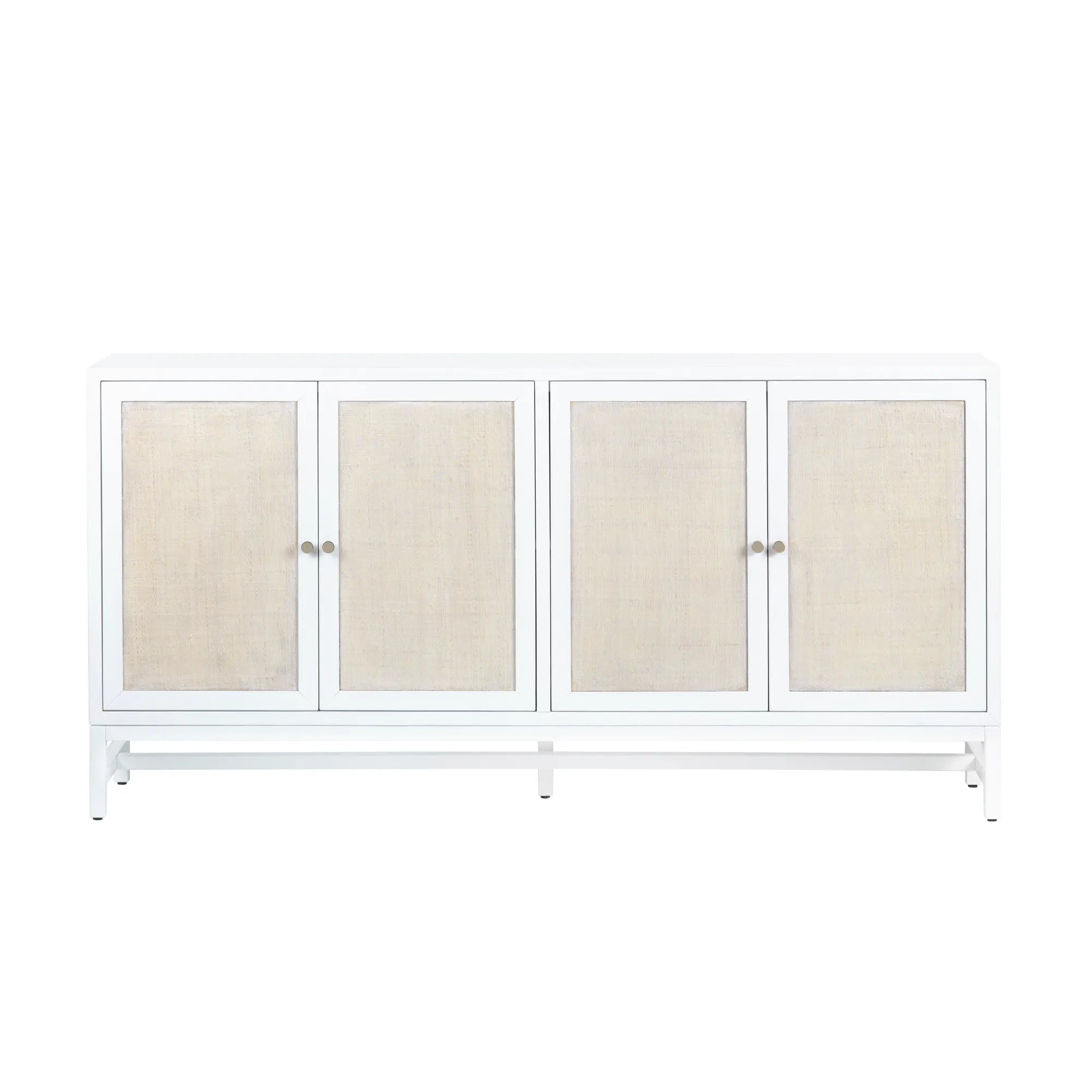 rattan four door cabinet