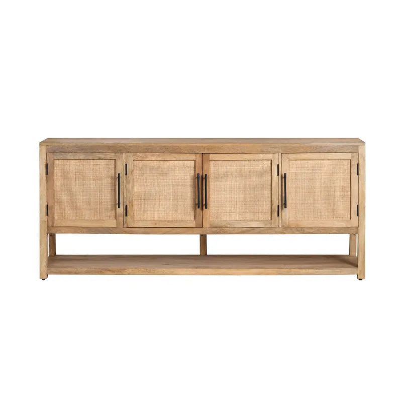  rattan inset sideboard