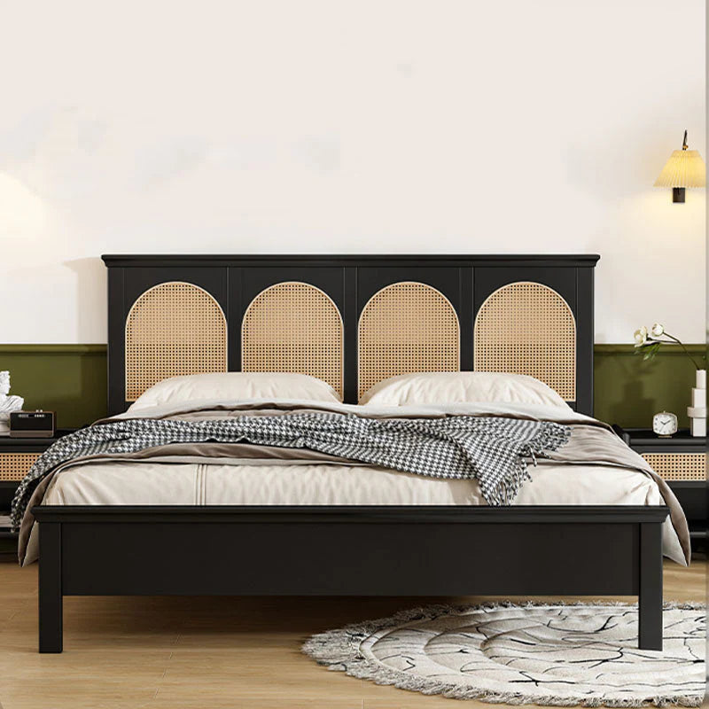 rattan king bed