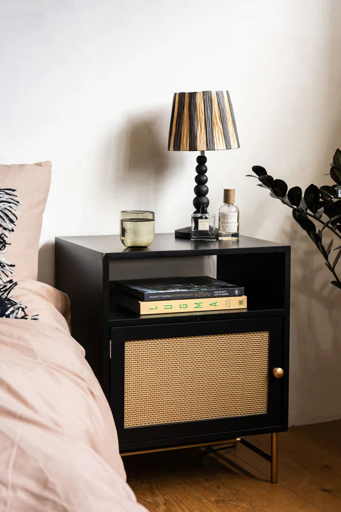rattan nightstand
