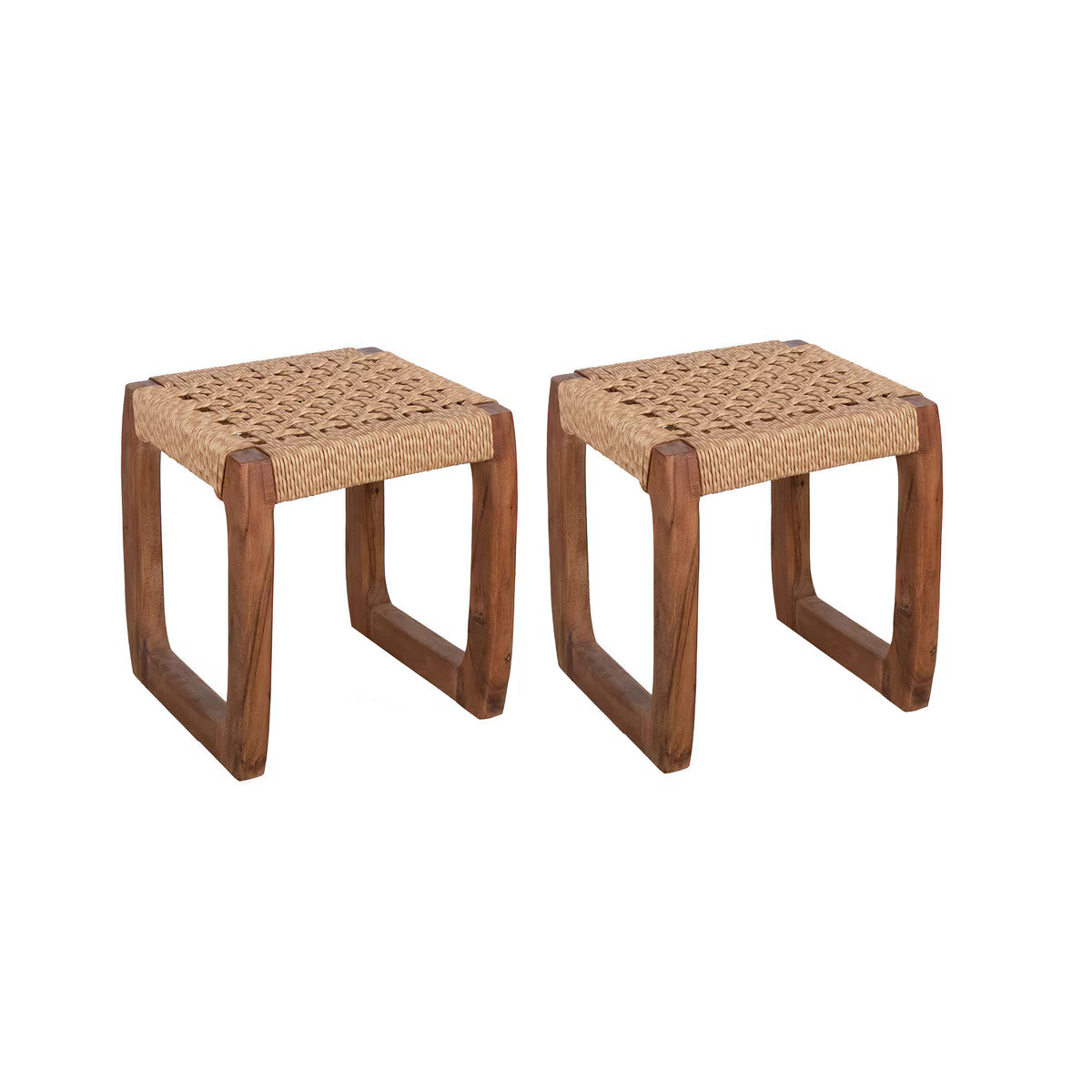  rattan top stool set