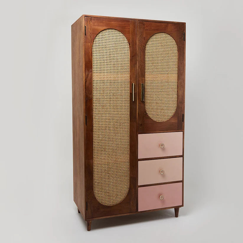 rattan wardrobe natural material 