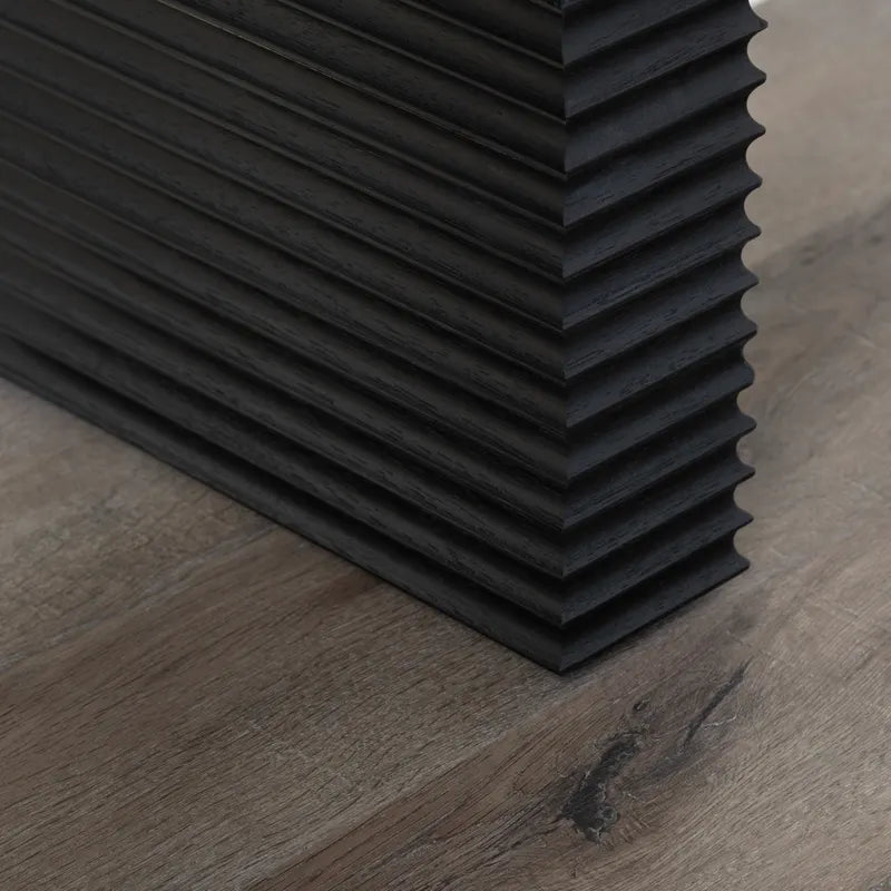 rich black mango wood table