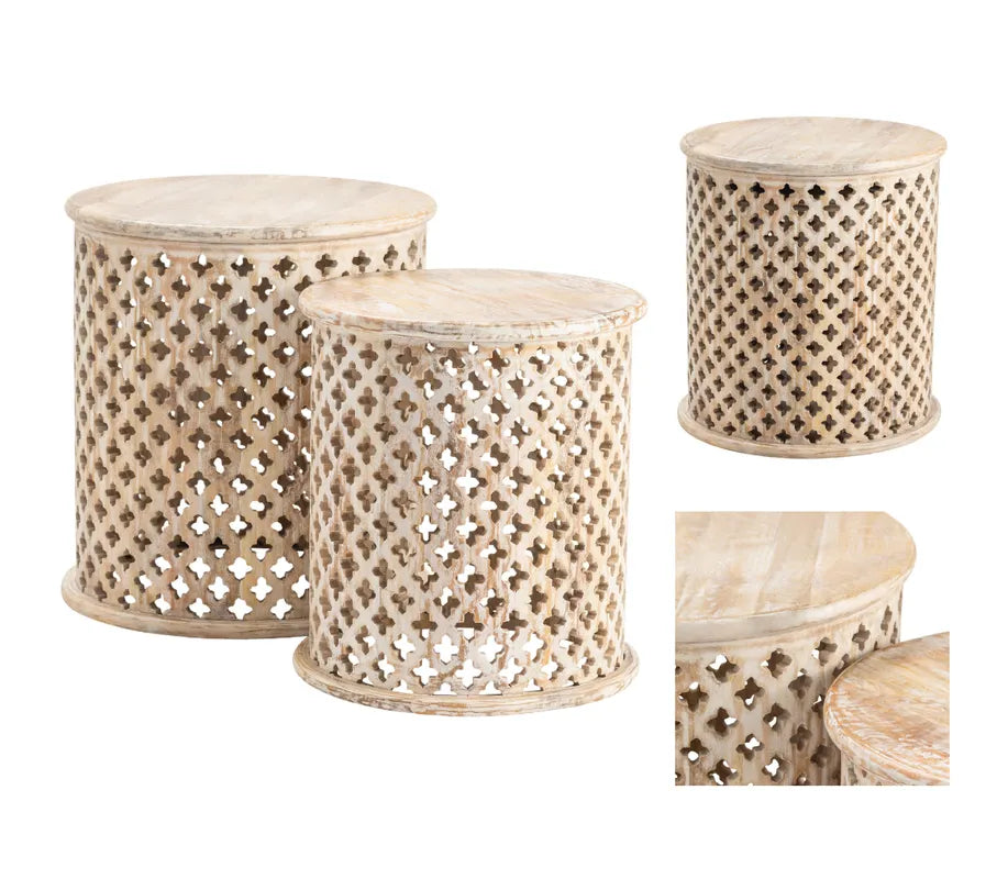  round end table set