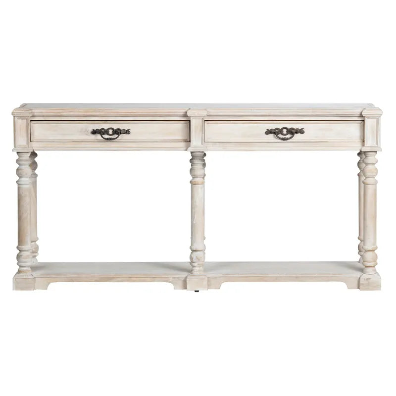 rustic 2drawer console