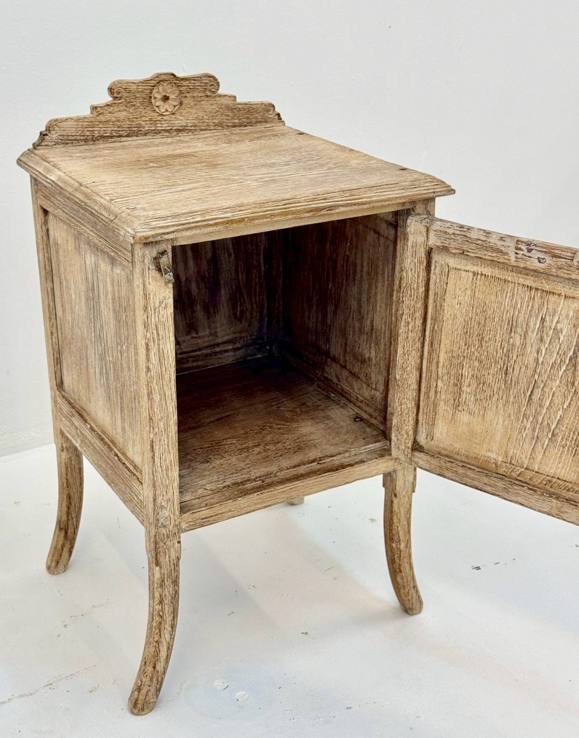 rustic bedside