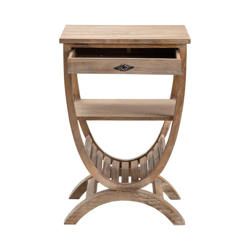 rustic book table