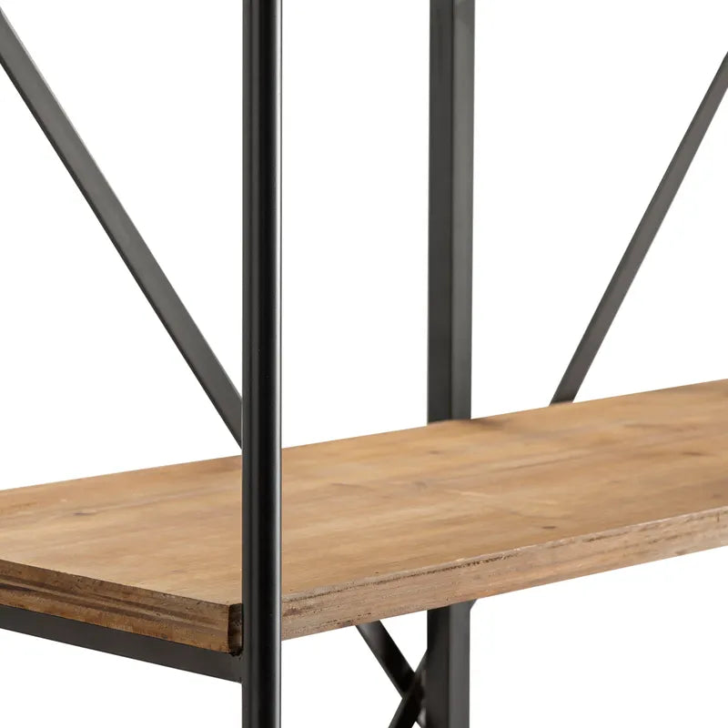 rustic bookshelf