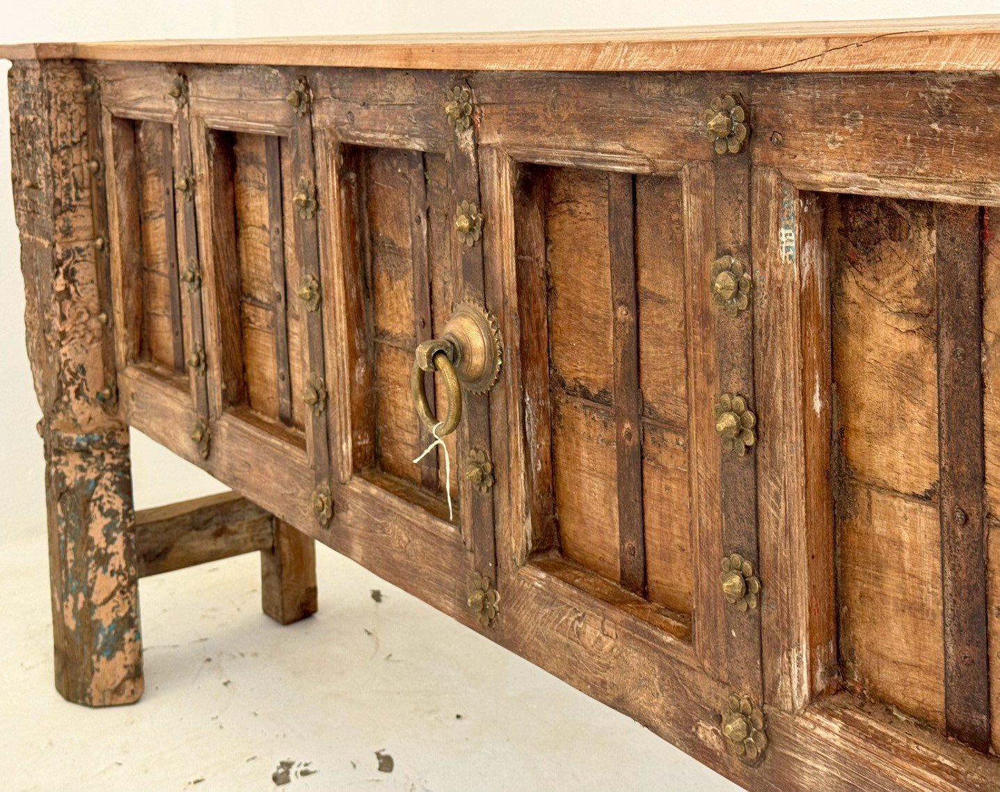 rustic console table