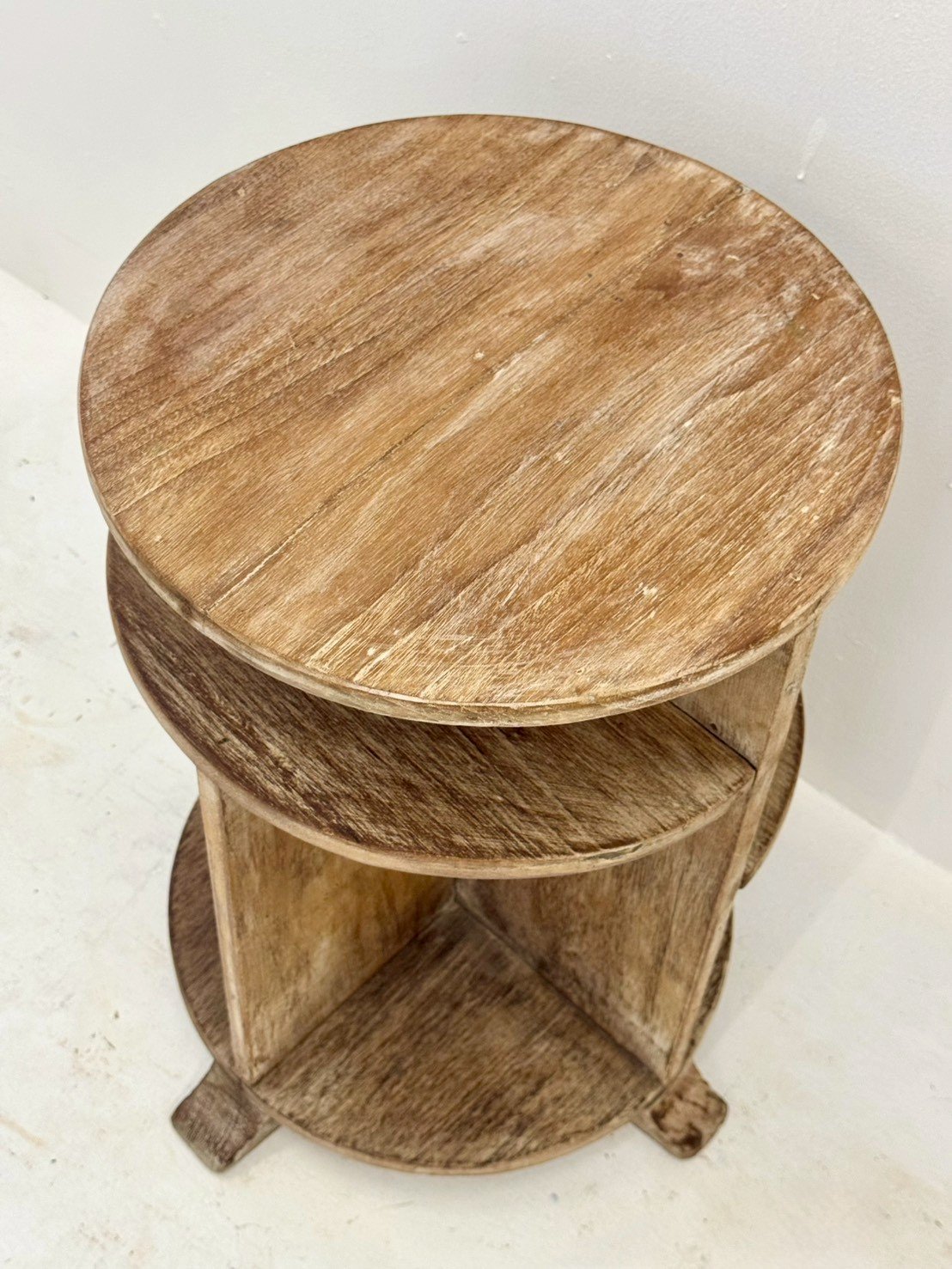 rustic side table