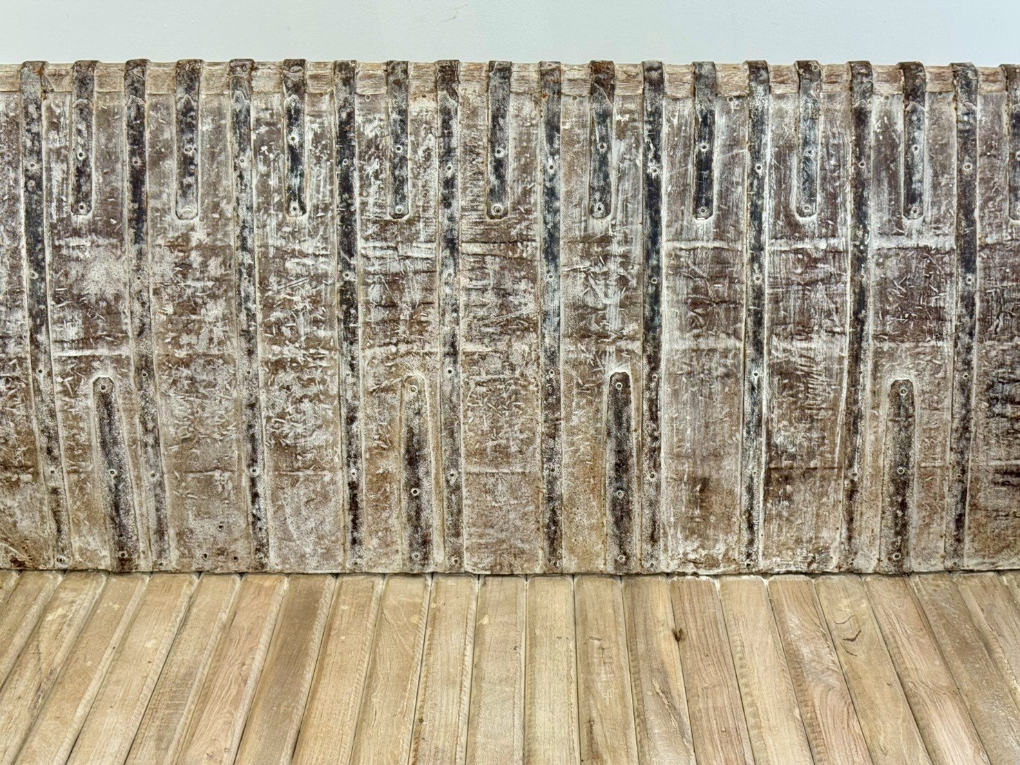 rustic wooden bench