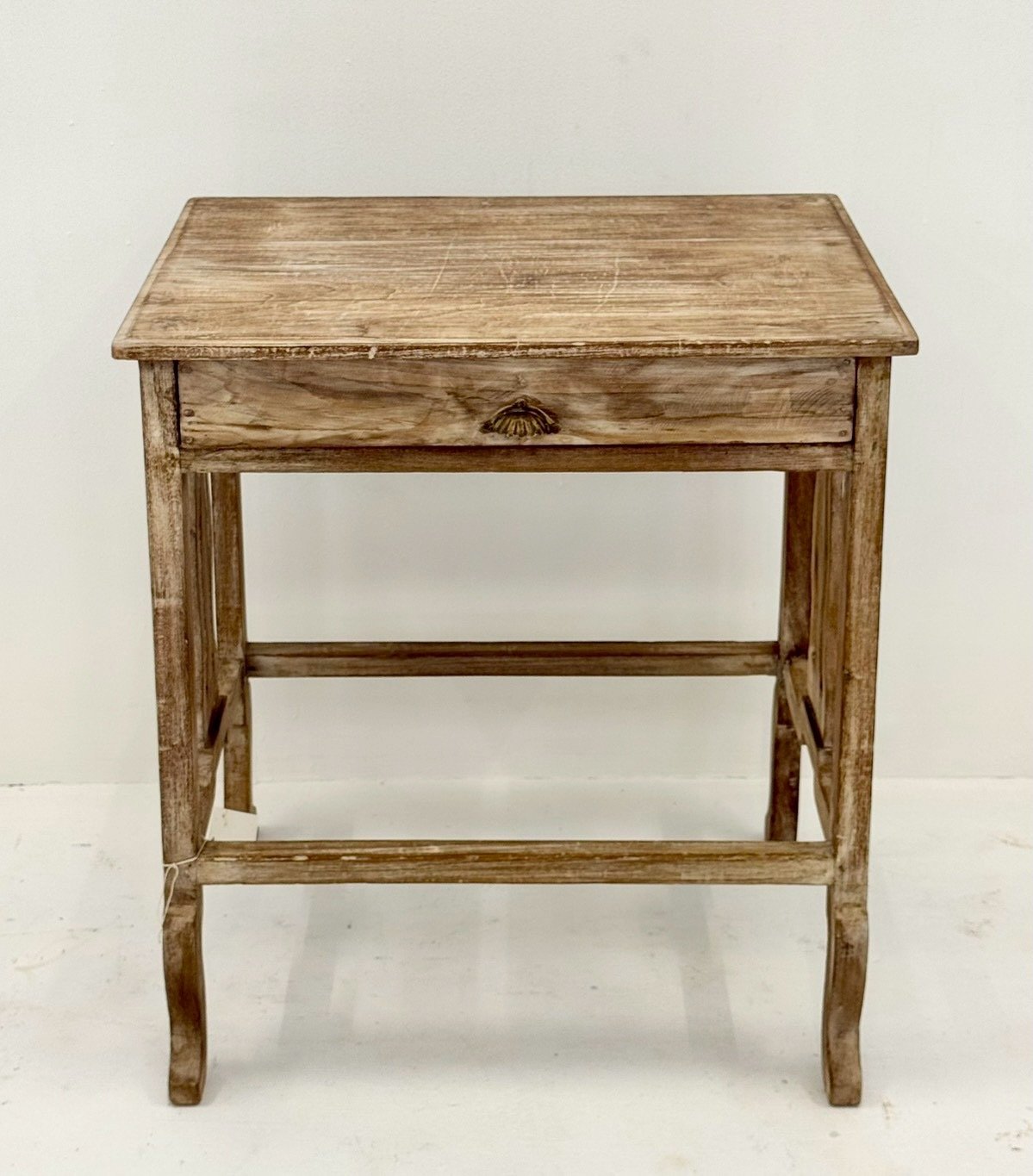 Single Drawer Bedside – Rustic Side Table Bedroom with Weathered Wood Finish - RIVO HOMES