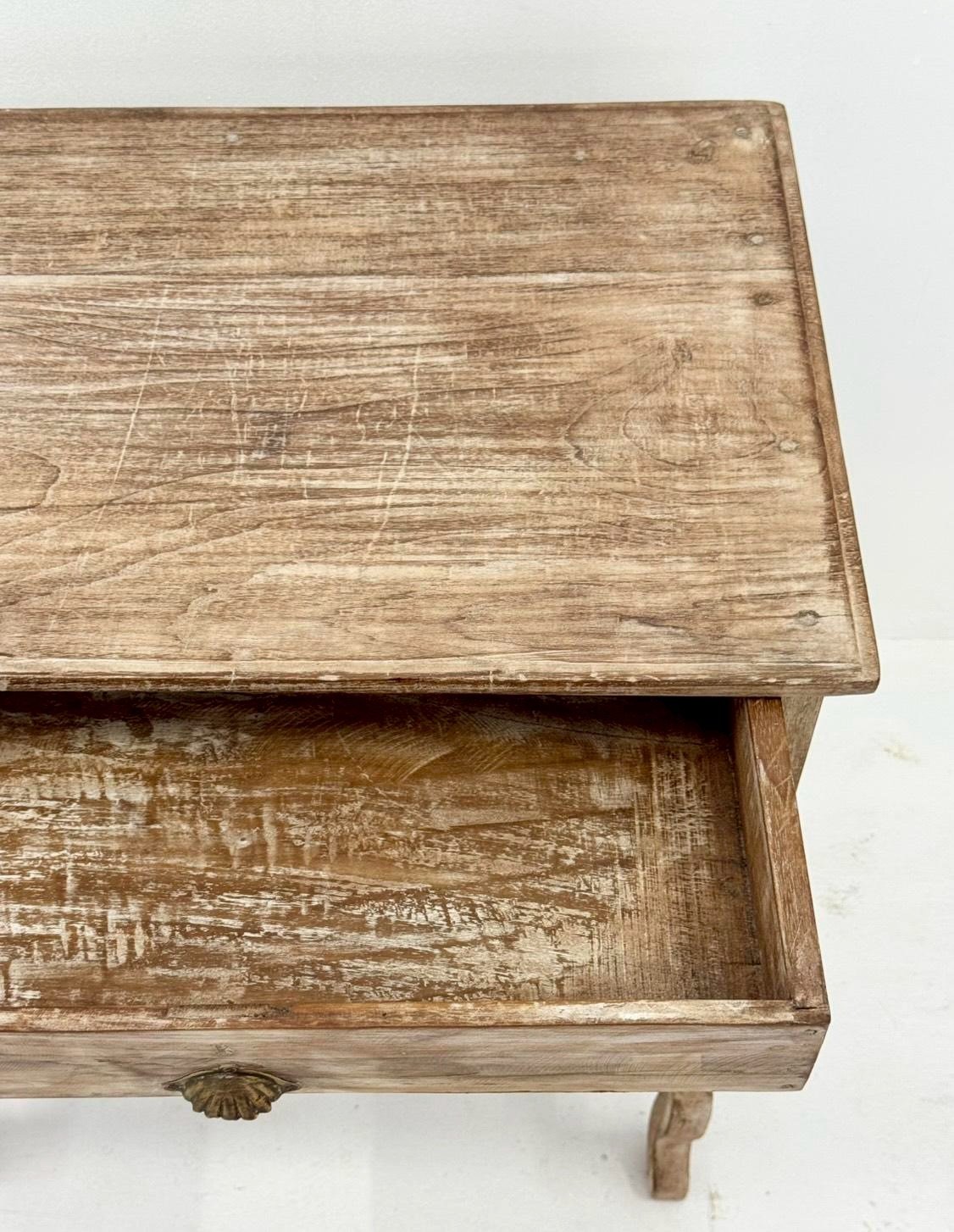 Single Drawer Bedside – Rustic Side Table Bedroom with Weathered Wood Finish - RIVO HOMES