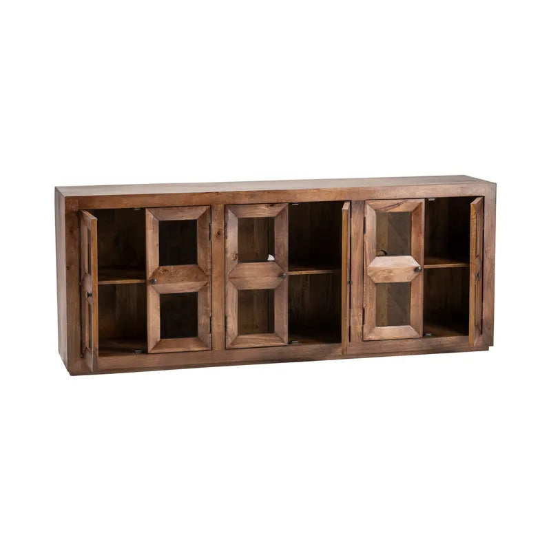 six door media console