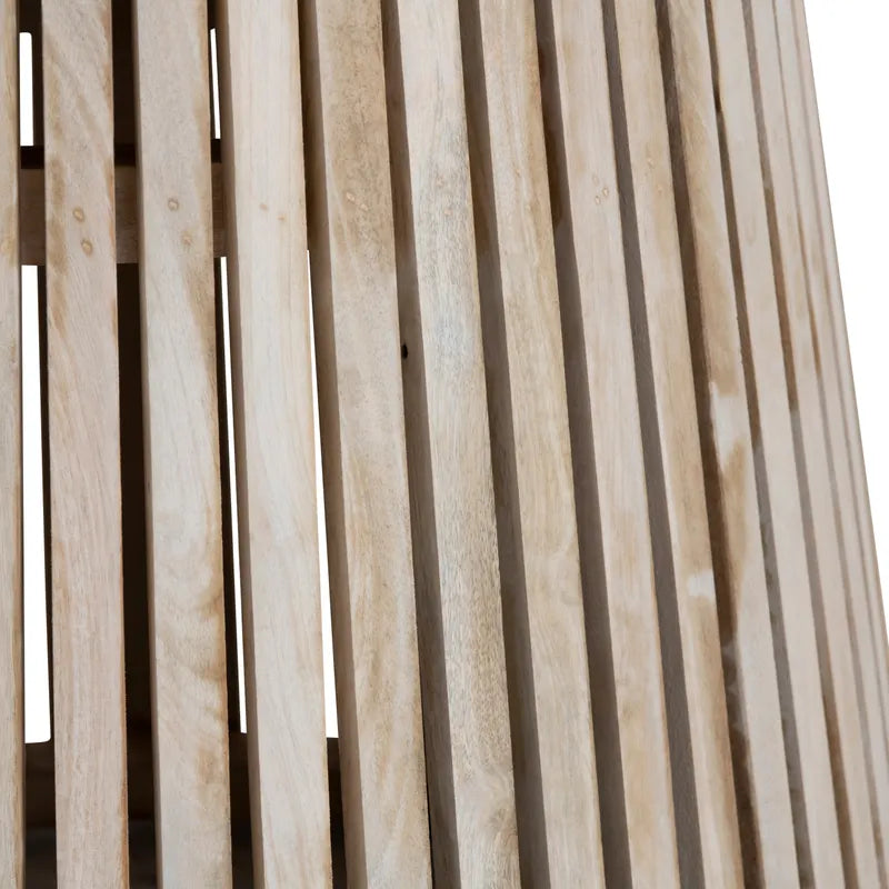 slatted base dining table