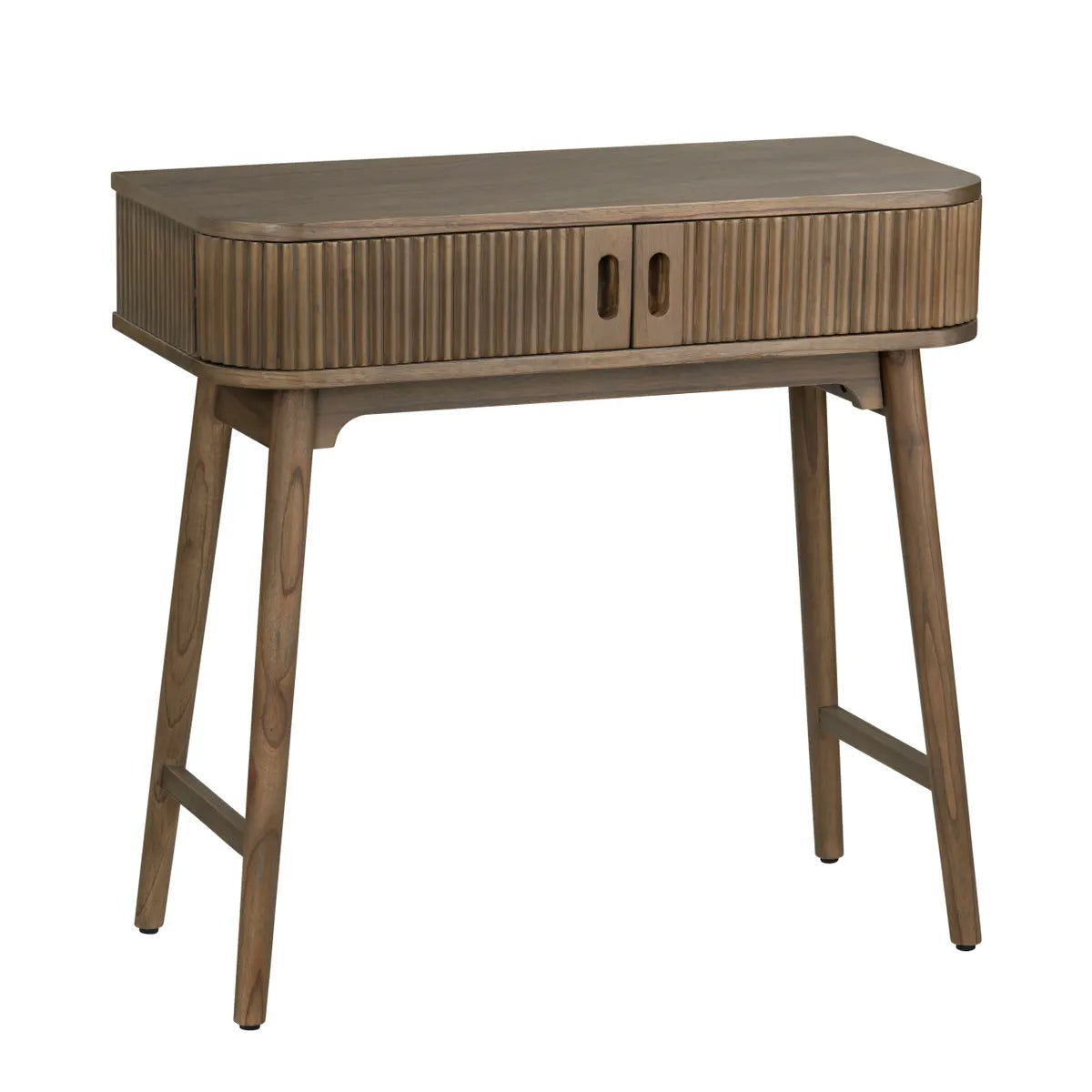slatted front storage desk