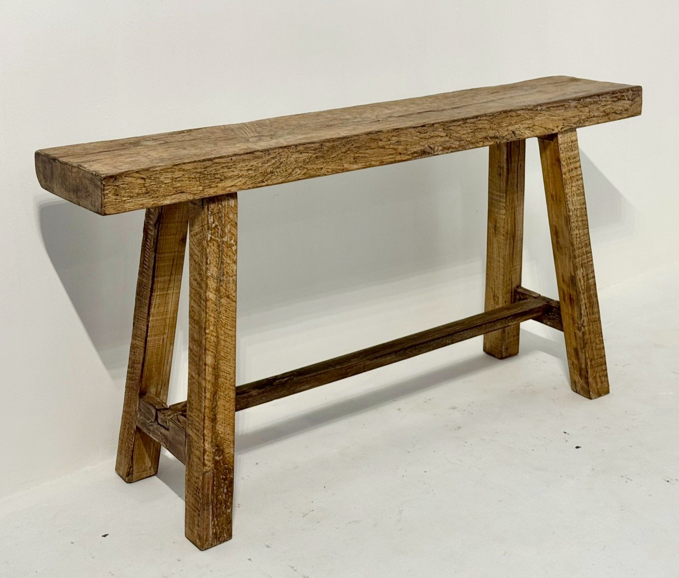 Slender Open Console Table – Simple Wooden Consoles with Airy Design W163 x D30 x H83 cm - RIVO HOMES