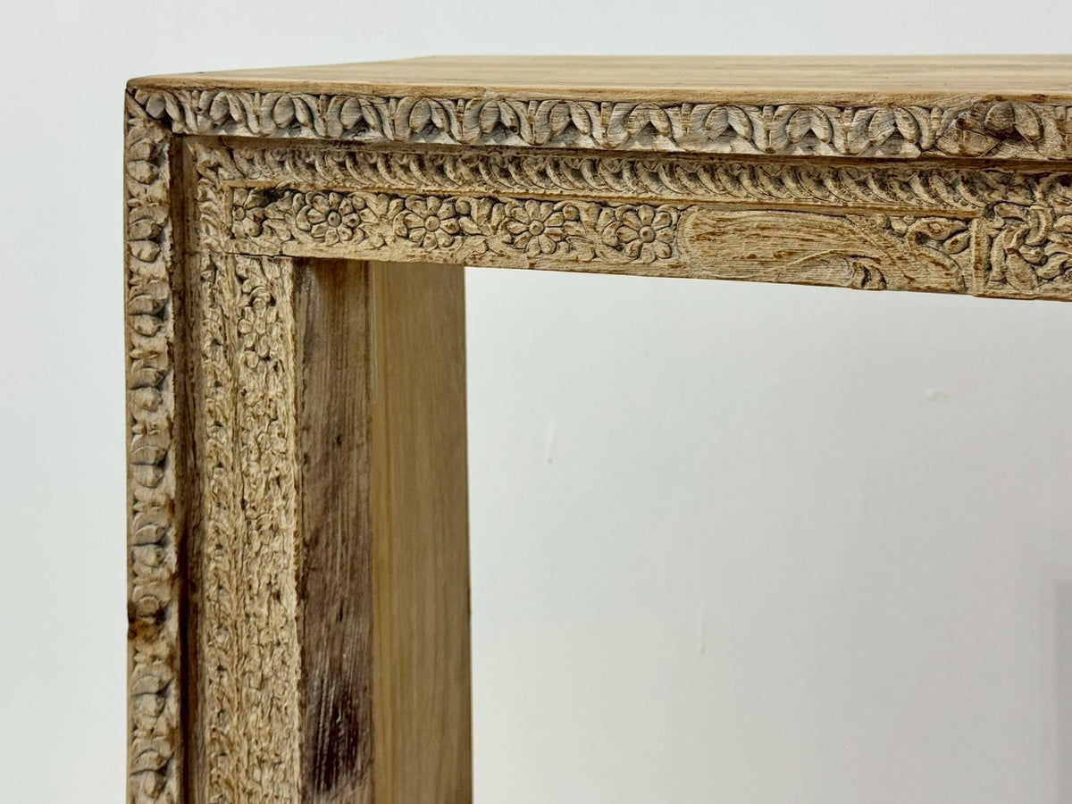 Small Console Table – Simple Console with Rustic Two-Level Design W78 x D30 x H87 cm - RIVO HOMES