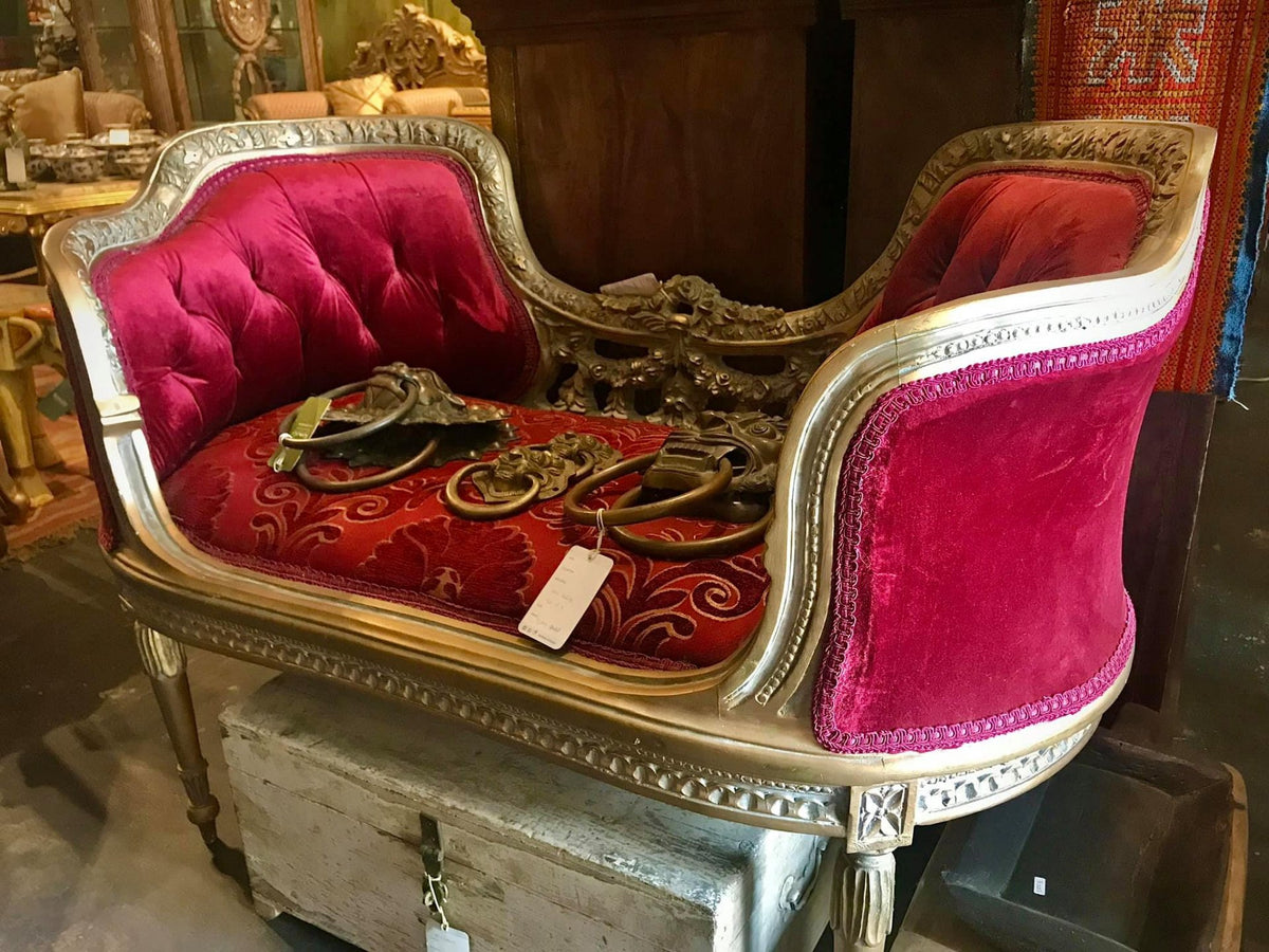 sofa with velvet