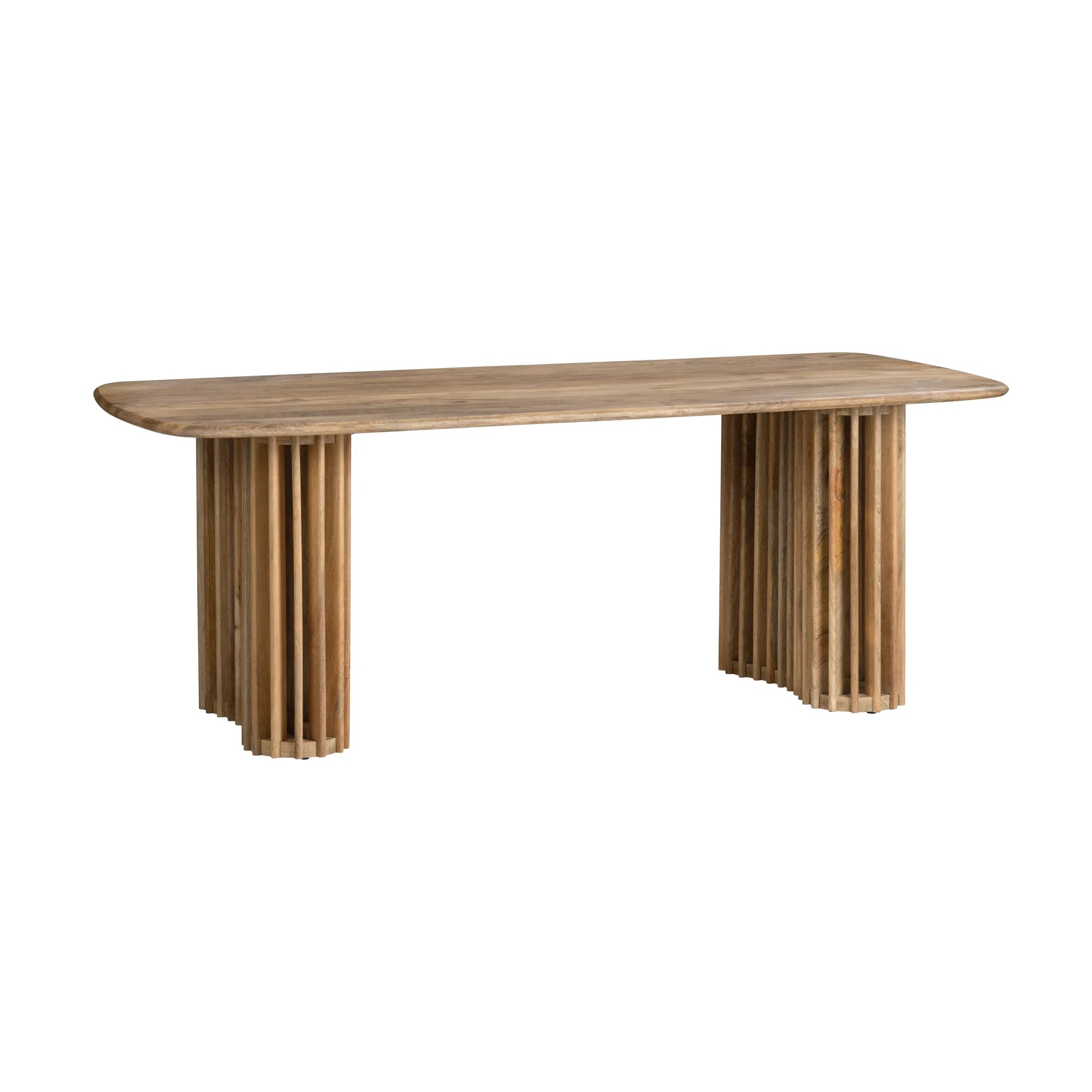 solid wood 6-person table