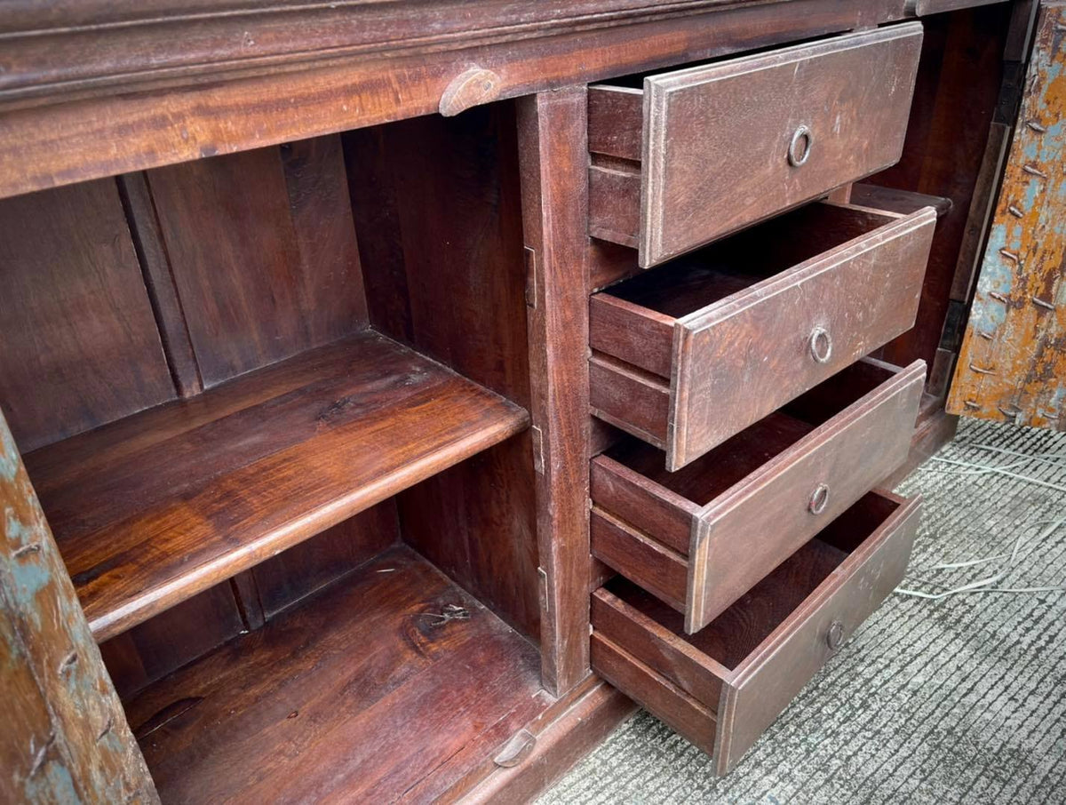 solid wood buffet credenza