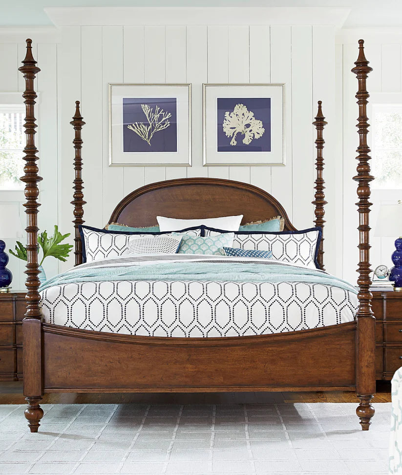solid wood canopy bed