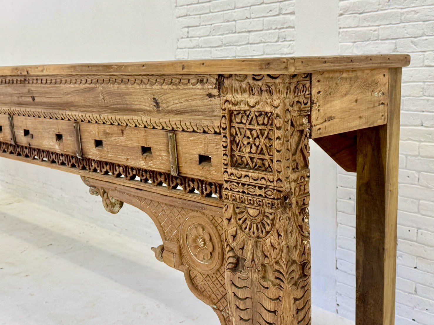 solid wood console