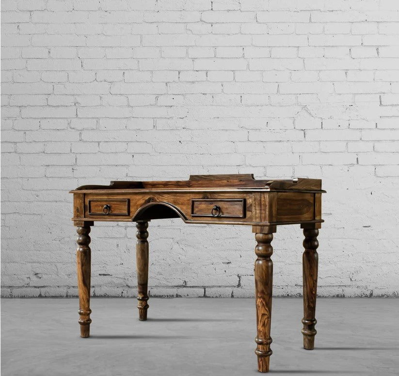 solid wood reception table