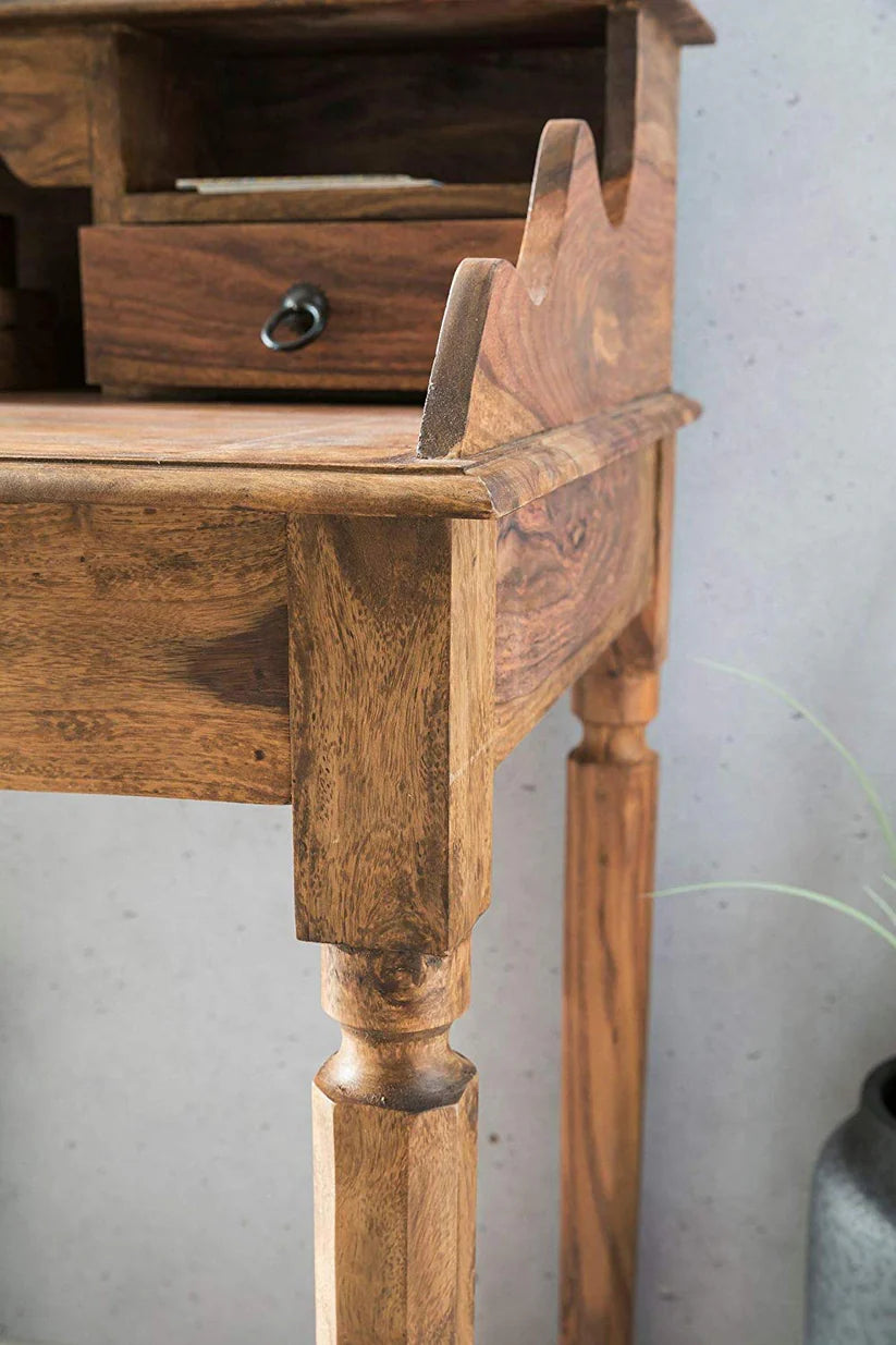 solid wood workspace storage